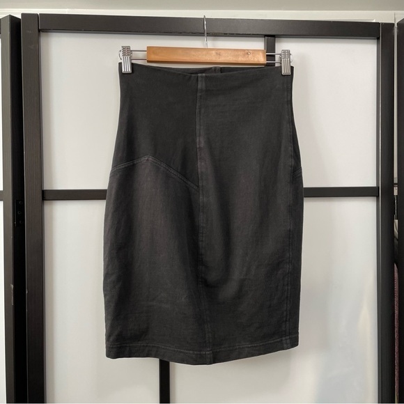 [S] True Vintage Y2K Tereza Ferraz Black & Grey Patchwork Body Con Mini Skirt - Picture 6 of 9